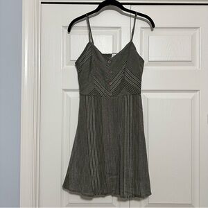 Blue Rain by Francesca’s Strappy‎ Boho Swing Dress in Olive Size Medium VGUC